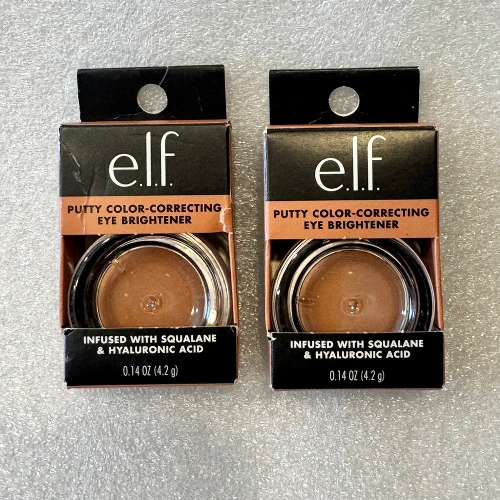 e.l.f. Putty Color Correcting Eye Brightener Tan Deep Bronze‎ Intense 2 Pack